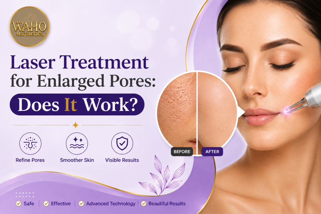 laser treatment for enlarged pores